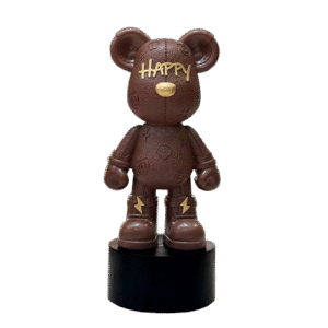 פסל דוב HAPPY מעוצב 50 ס״מ